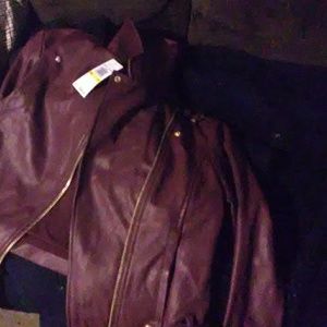 Michael kors leather jacket